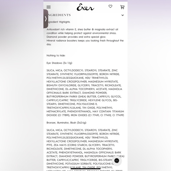 EVER 2pc Set BRUSH & EYE PALETTE NWT $98 - Picture 11 of 11